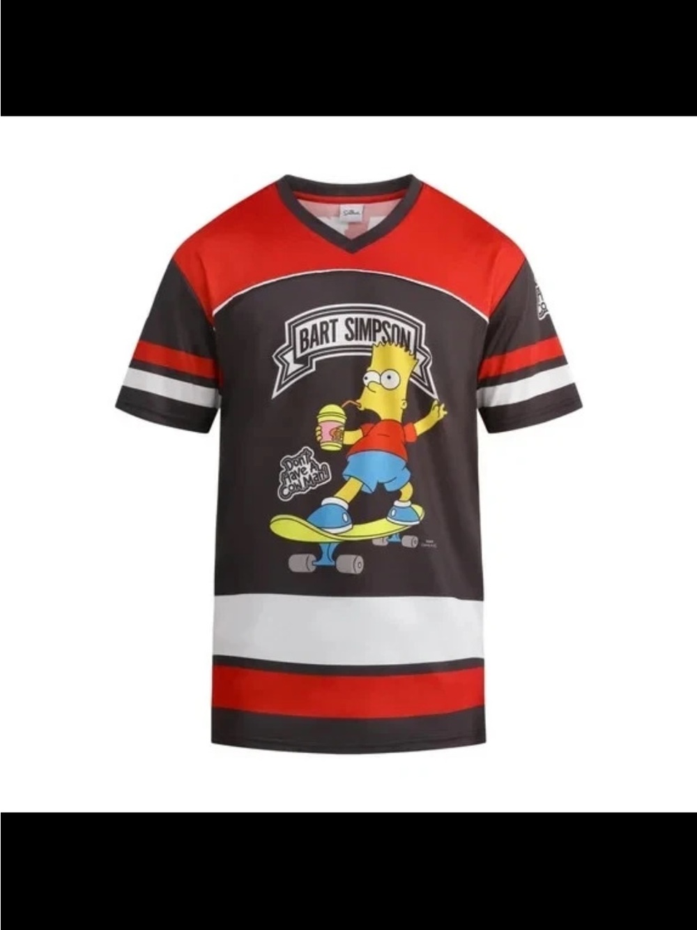 Bart Simpson Skateboard Graphic Jersey #89 size large